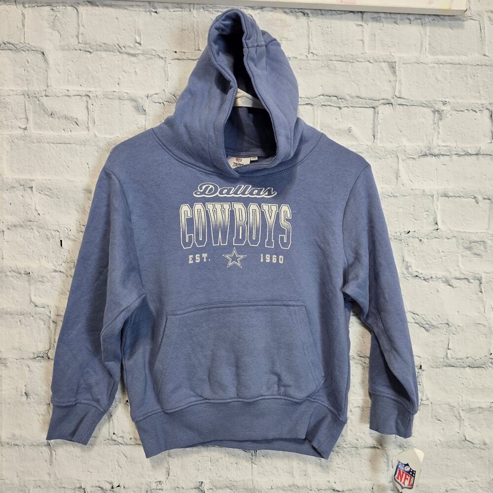 Boy Dallas Cowboys Est. 1960 Hoodie sweater Sz 6/6x blue sweatshirt pockets A12